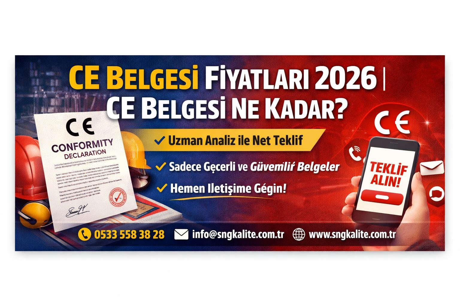 CE Belgesi Fiyatları 2026 | CE Belgesi Ne Kadar?