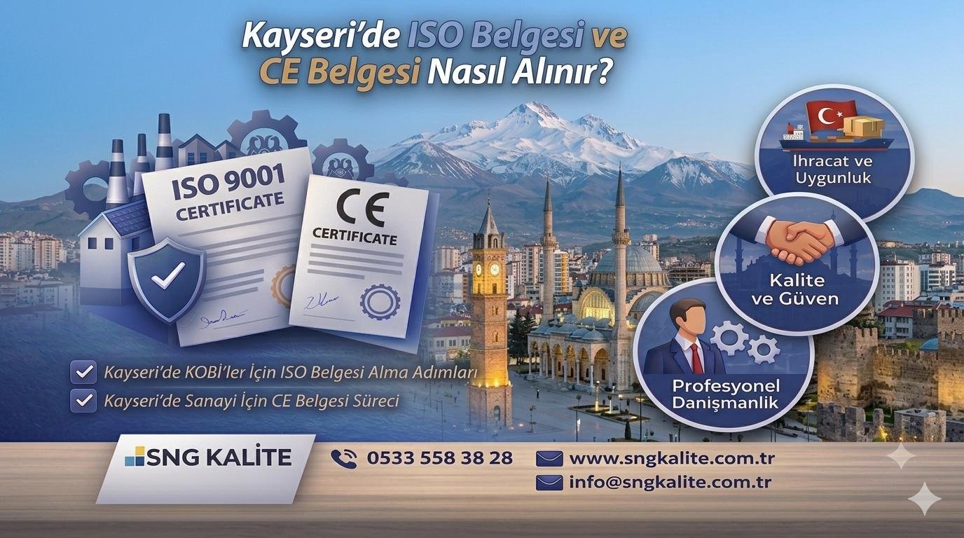 Kayseri’de ISO Belgesi ve CE Belgesi Nasıl Alınır? 2026 Güncel Rehber