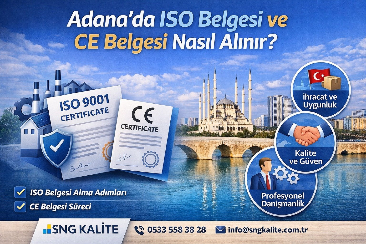 Adana’da ISO Belgesi ve CE Belgesi Nasıl Alınır? (2026 Güncel Rehber)
