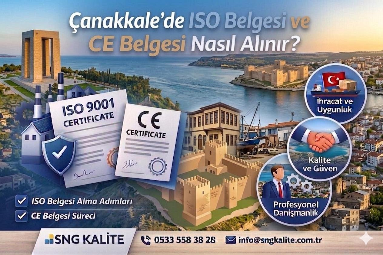 Çanakkale'de ISO belgesi ve CE Belgesi Nasıl Alınır? 2026 Güncel Rehber