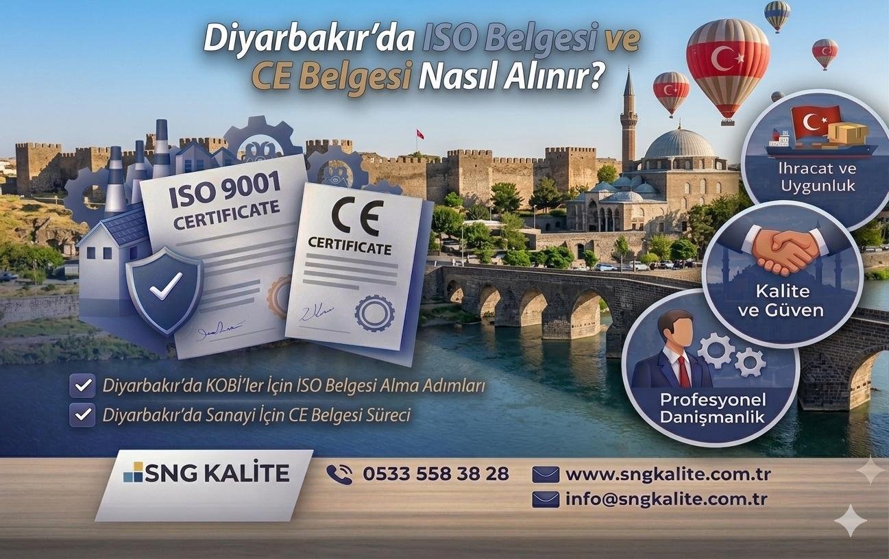 Diyarbakır’da ISO Belgesi ve CE Belgesi Nasıl Alınır? (2026 Güncel Rehber)