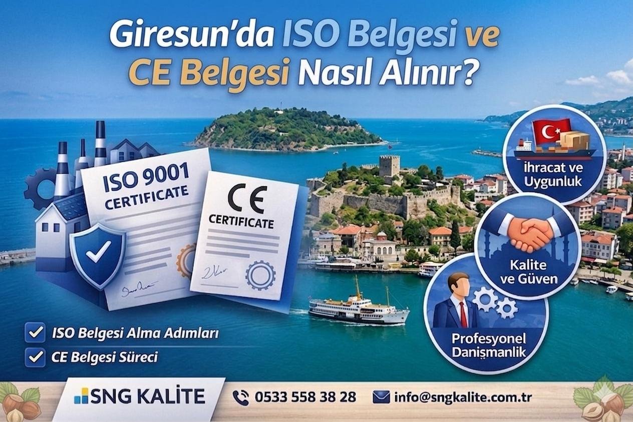 Giresun’da ISO Belgesi ve CE Belgesi Nasıl Alınır? (2026 Güncel Rehber)