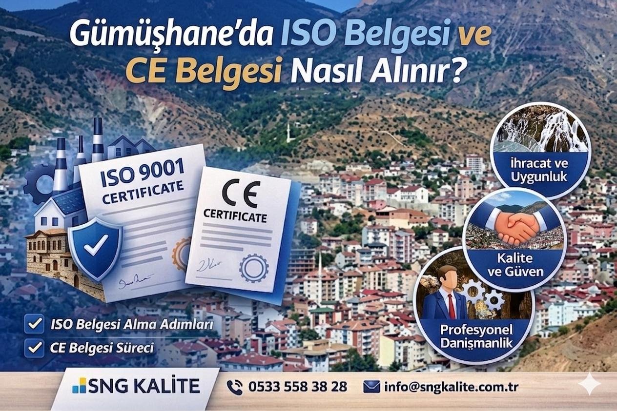 Gümüşhane’de ISO Belgesi ve CE Belgesi Nasıl Alınır? (2026 Güncel ve Detaylı Rehber)