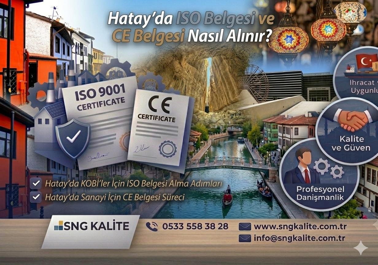 Hatay’da ISO Belgesi ve CE Belgesi Nasıl Alınır? (2026 Güncel ve Detaylı Rehber