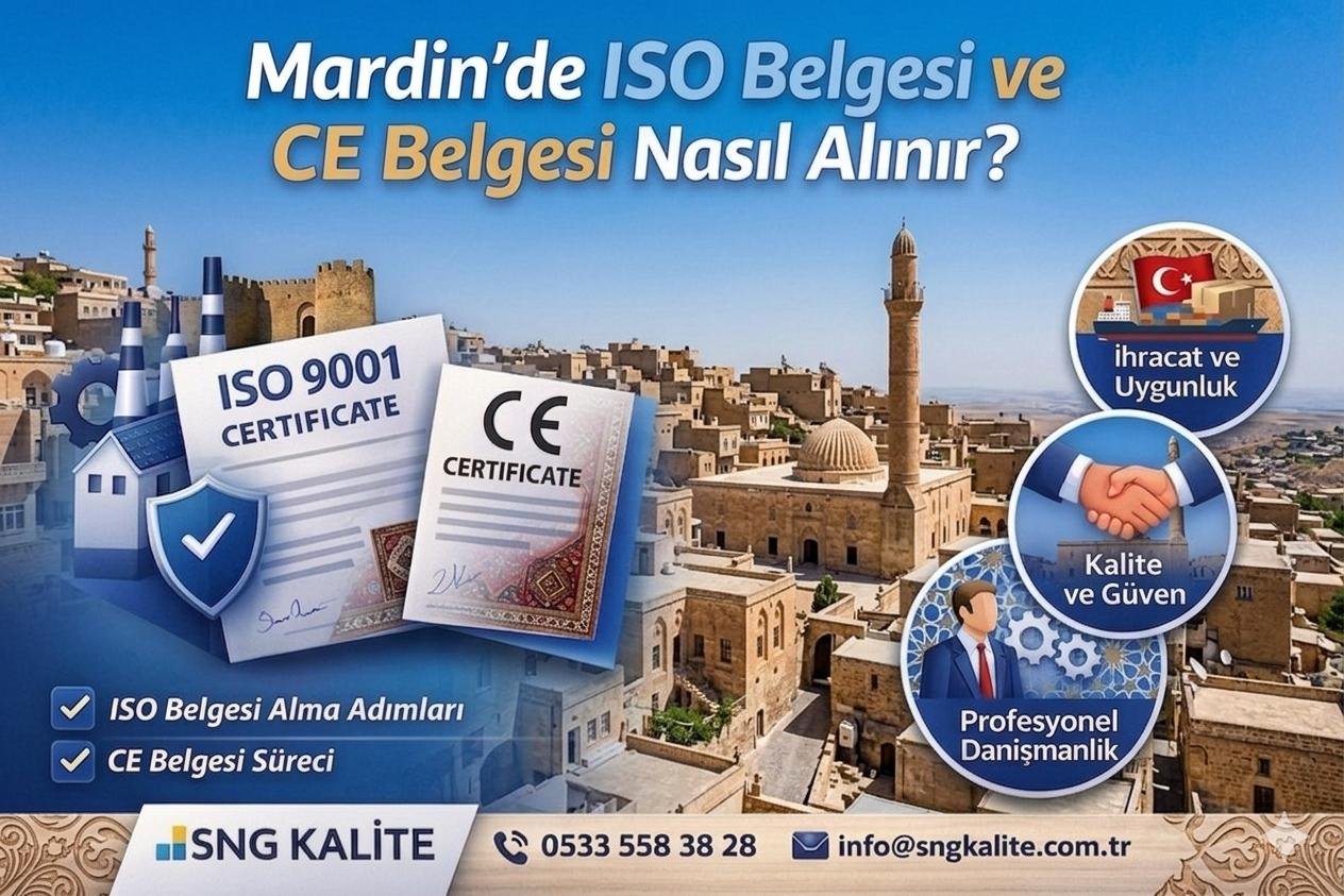 Mardin’de ISO Belgesi ve CE Belgesi Nasıl Alınır? (2026 Güncel Rehber)
