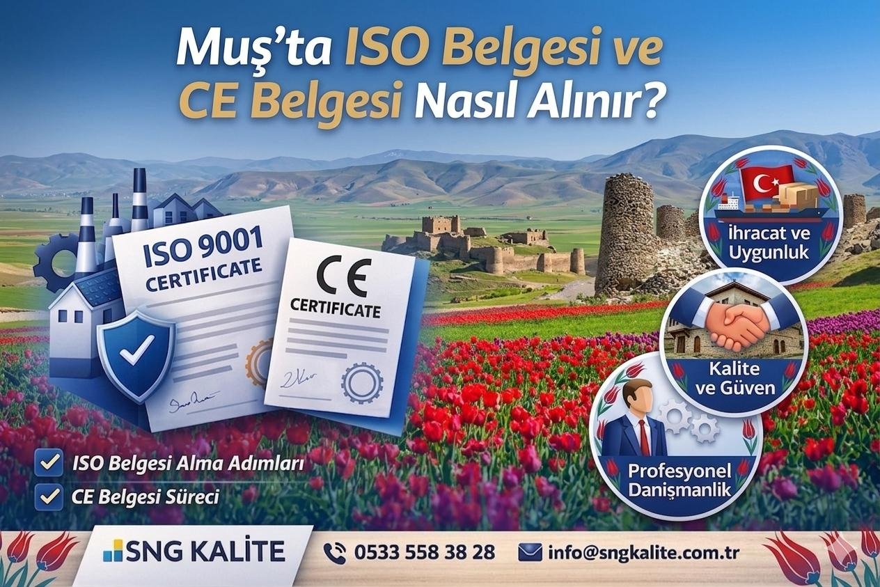 Muş’ta ISO Belgesi ve CE Belgesi Nasıl Alınır? (2026 Güncel Rehber)