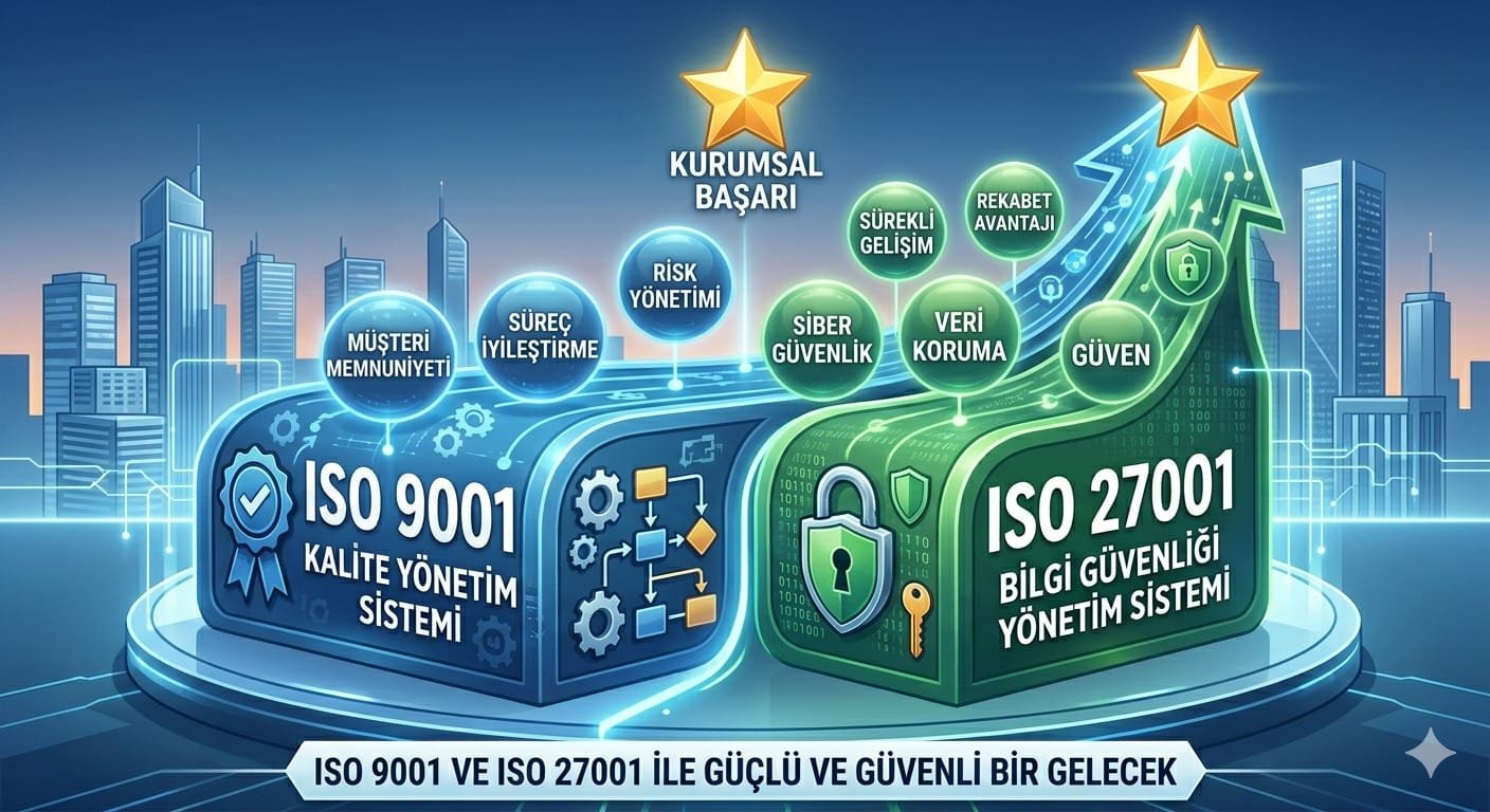 ISO 9001 + ISO 27001 Birlikte Alınır mı? Avantajları, Süreci ve 2026 Rehberi