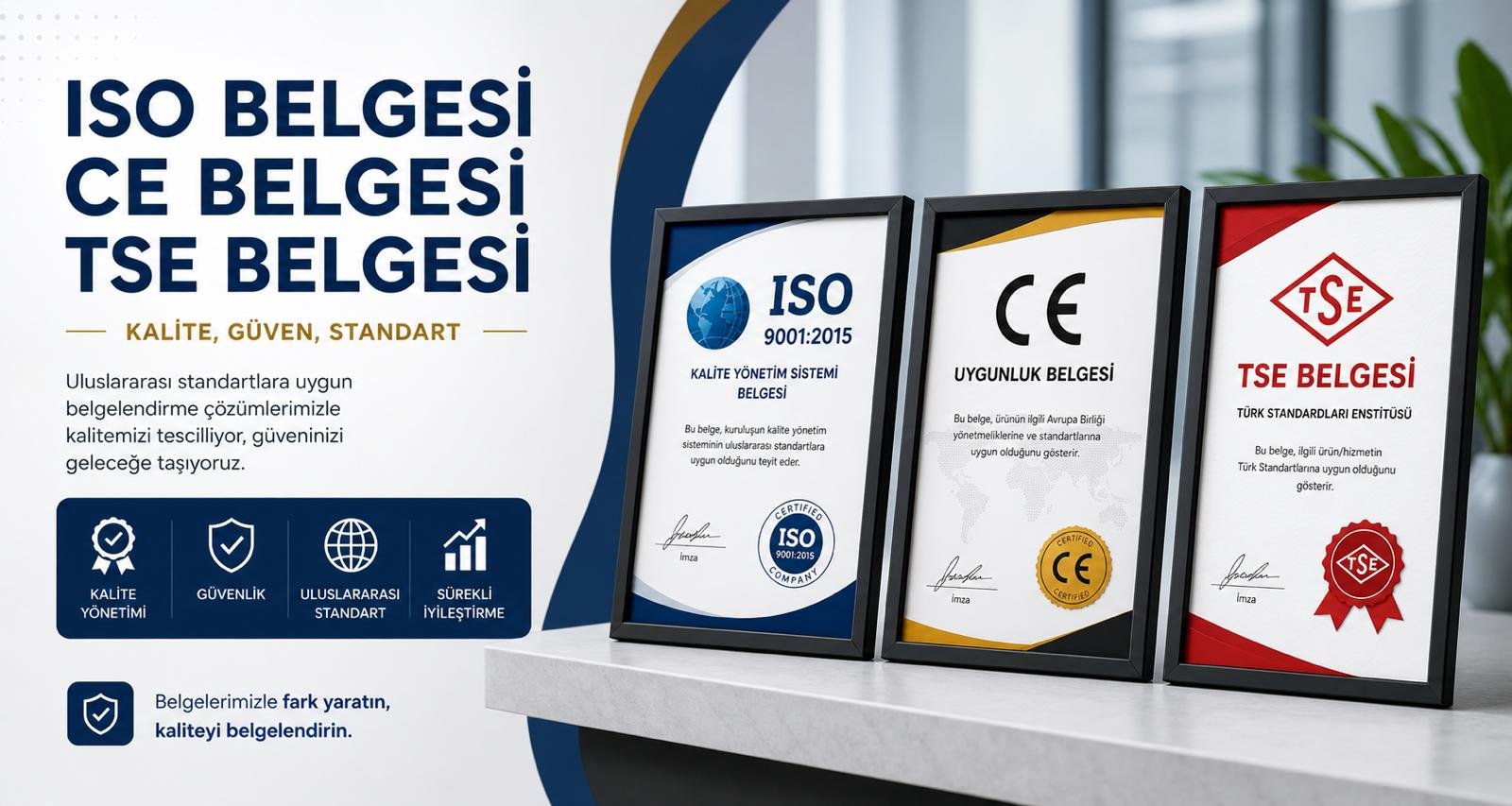 ISO – CE – TSE Belgeleri Nedir? Nasıl Alınır? | SNG Kalite