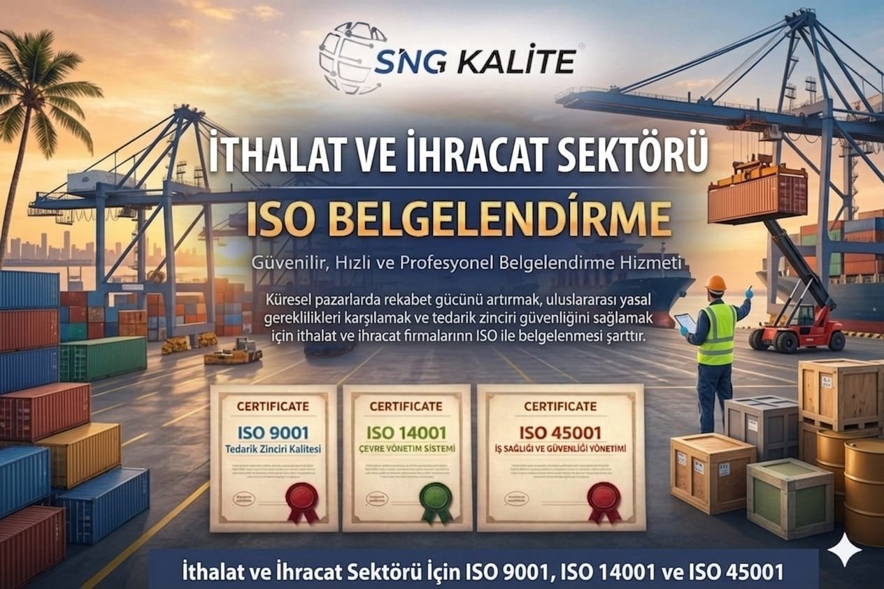 İthalat İhracat Sektörü için ISO Belgelendirme
