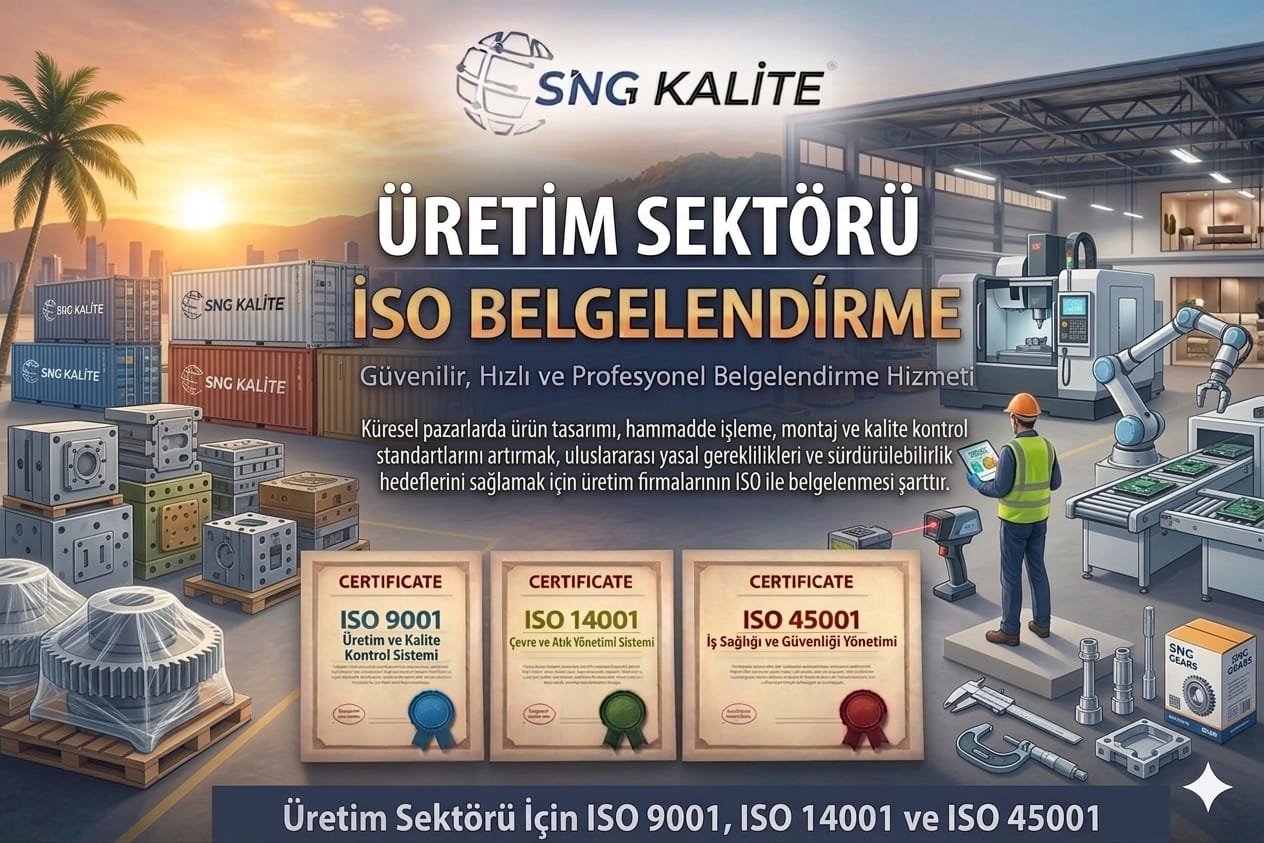 Üretim Sektörü için ISO Belgelendirme