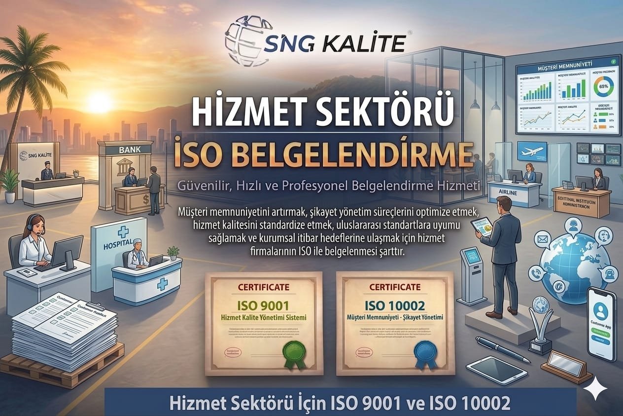 Hizmet Sektörü için ISO Belgelendirme